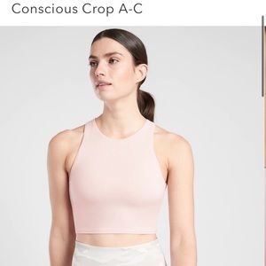 Athleta Pink Conscious Crop